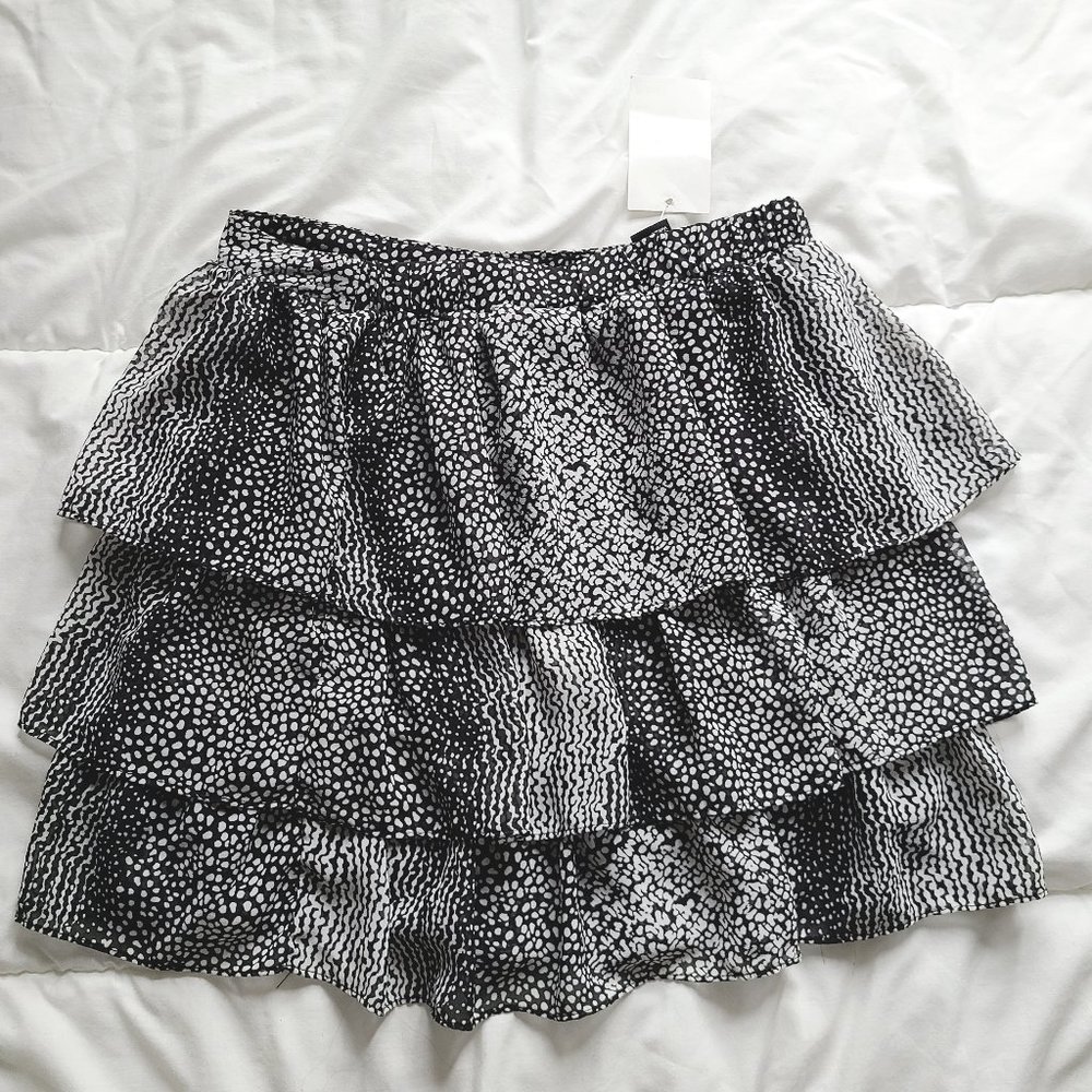 Ruffle Print Skirt